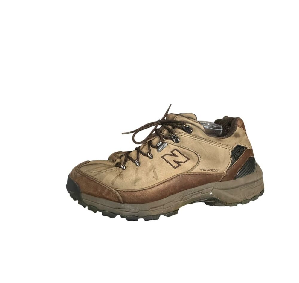 New Balance 965 Brown Leather Lace 360 Country Walk Shoes Men's Sz 11 Distressed